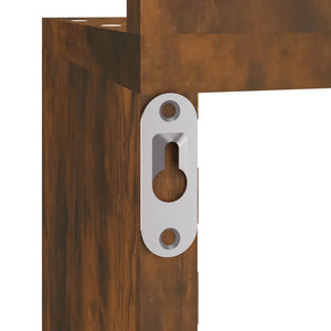 Galleria Design Wall Corner Shelf Smoked Oak 20x20x127.5 cm Engineered Wood