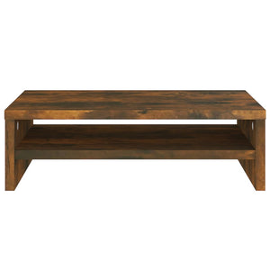 Galleria Design Monitor Stand Smoked Oak 42x24x13 cm Engineered Wood