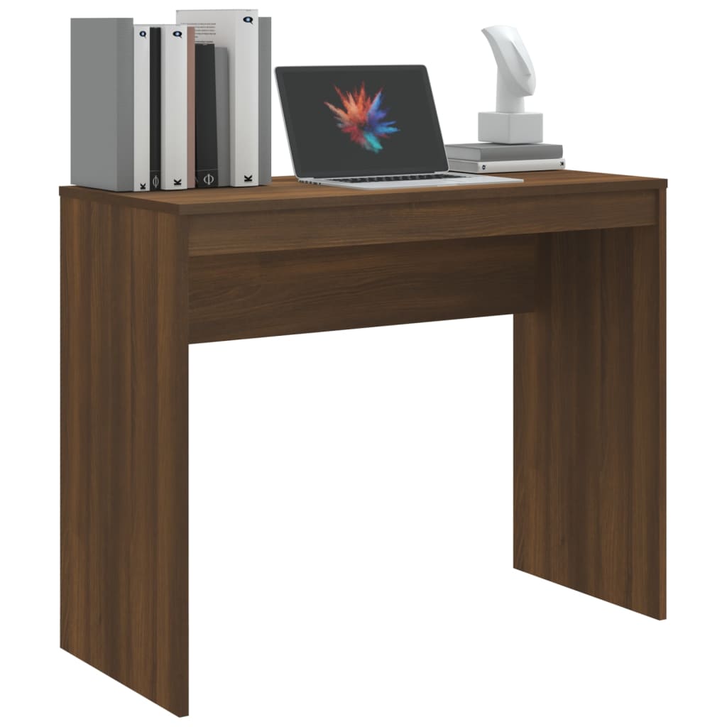 Galleria Design Desk Brown Oak 90x40x72 cm Engineered Wood