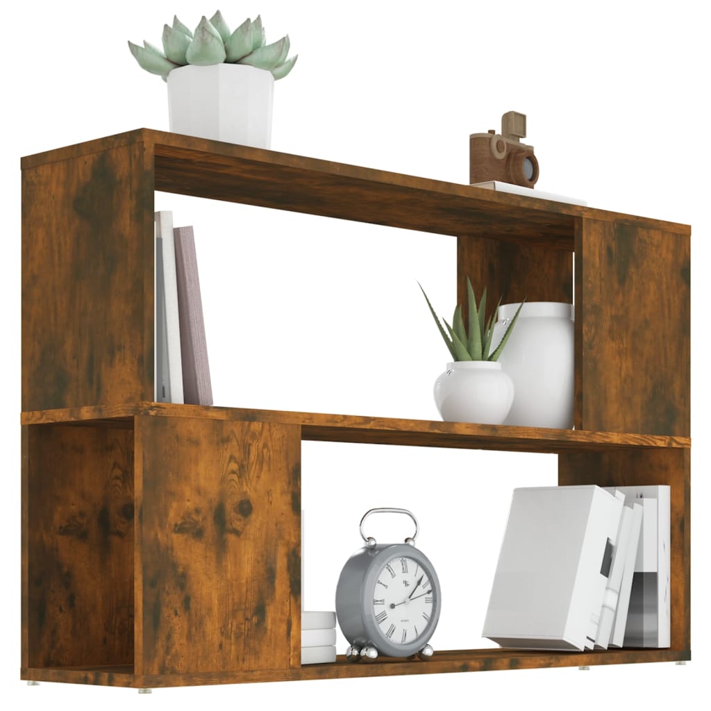 Galleria Design Book Cabinet Smoked Oak 100x24x63 cm Engineered Wood