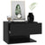 Galleria Design Wall-mounted Bedside Cabinet Black