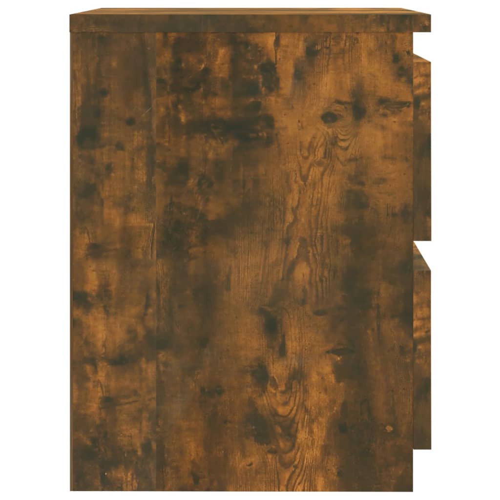 Galleria Design Bedside Cabinets 2 pcs Smoked Oak 30x30x40 cm Engineered Wood