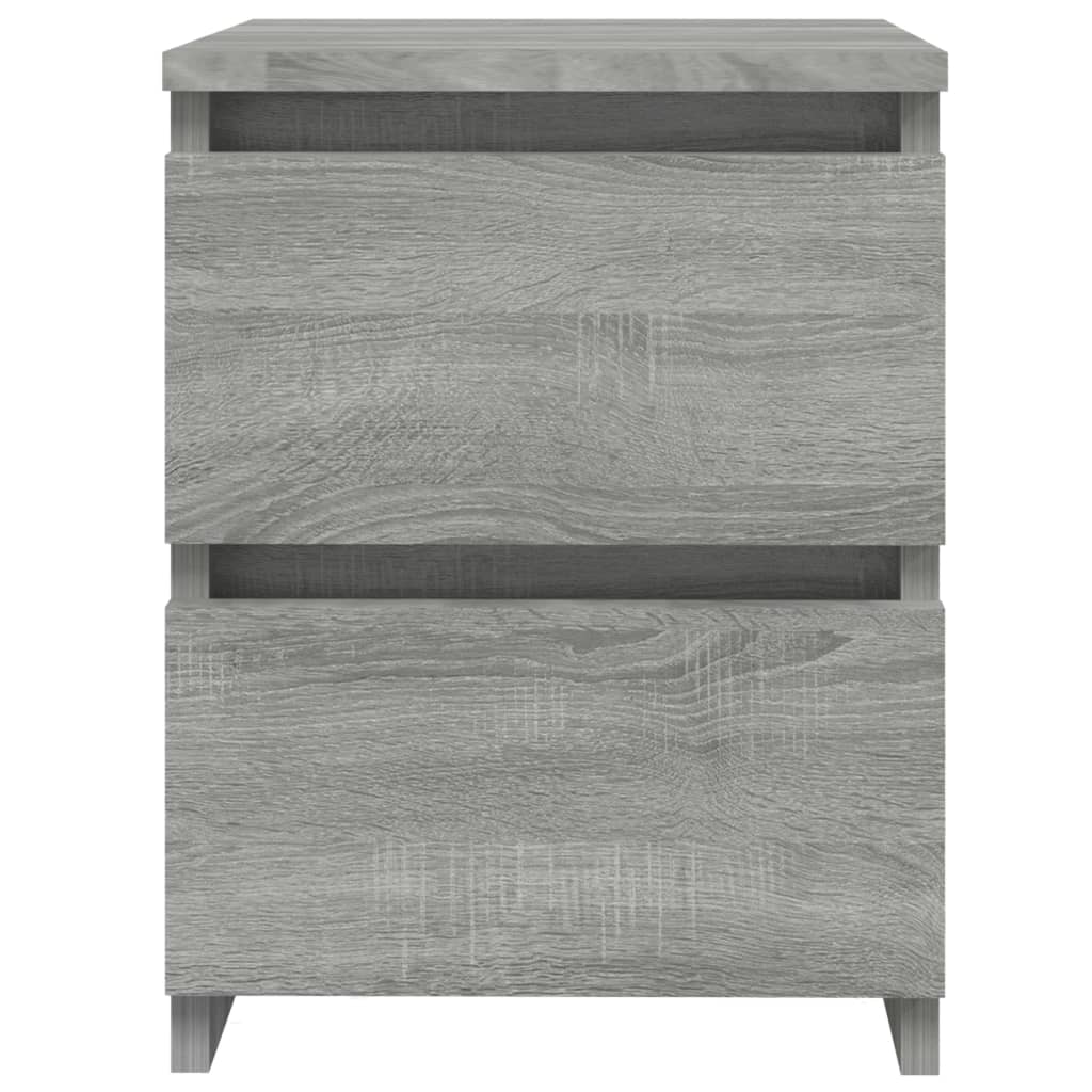 Galleria Design Bedside Cabinets 2 pcs Grey Sonoma 30x30x40 cm Engineered Wood