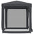 Galleria Design Party Tent with 4 Mesh Sidewalls Anthracite 2x2 m HDPE