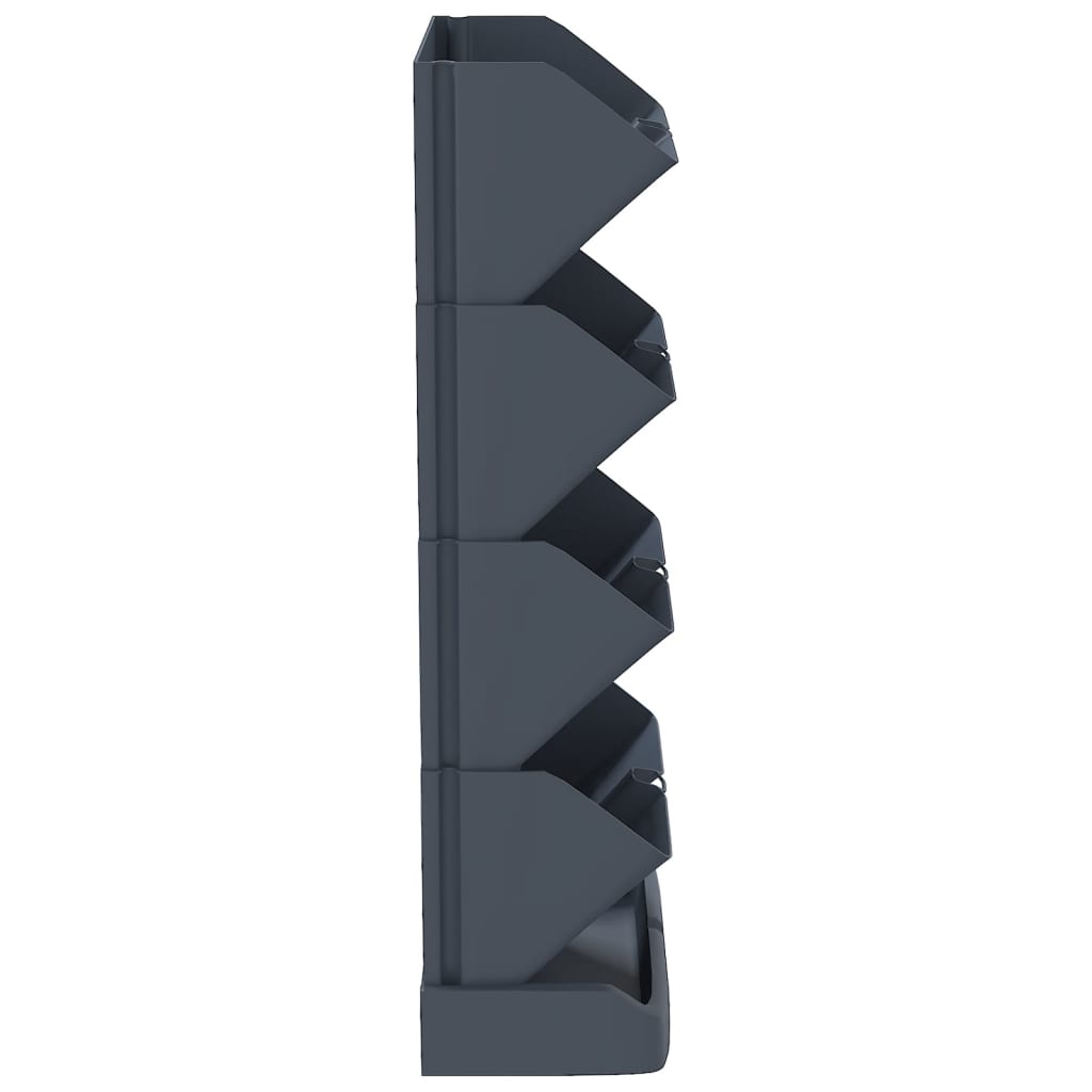 Galleria Design Vertical Garden Plant Set 4 pcs Anthracite Polypropylene
