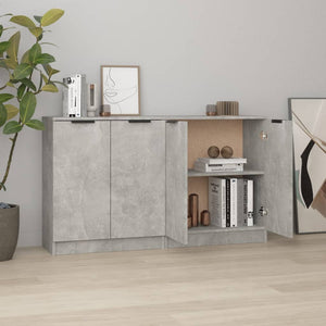 Galleria Design Sideboards 2 pcs Black 60x30x70 cm Engineered Wood