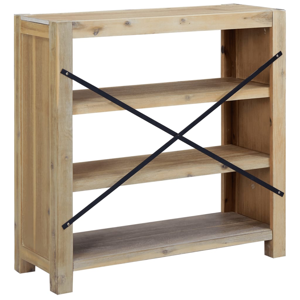 Galleria Design 3 Tier Bookcase 80x30x80 cm Solid Wood Acacia