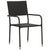 Galleria Design 5 Piece Outdoor Dining Set Poly Rattan Black