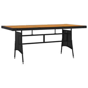 Galleria Design 9 Piece Outdoor Dining Set Poly Rattan Black