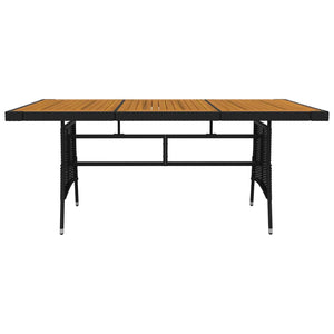 Galleria Design 9 Piece Outdoor Dining Set Poly Rattan Black