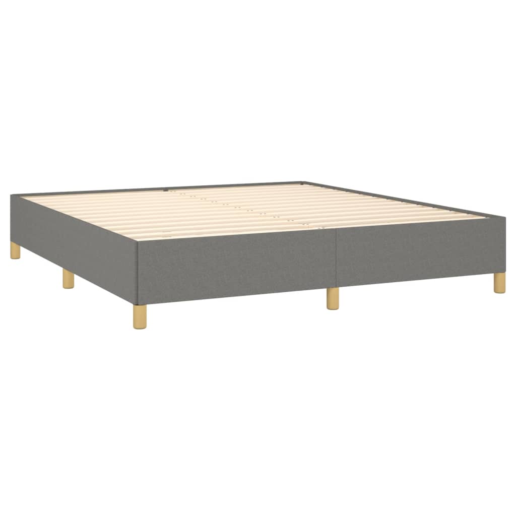 Galleria Design Bed Frame without Mattress Dark Grey 180x200 cm Super King Fabric
