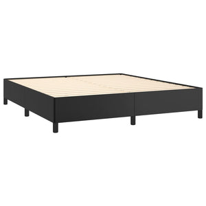 Galleria Design Bed Frame without Mattress Black 180x200 cm Super King Faux Leather