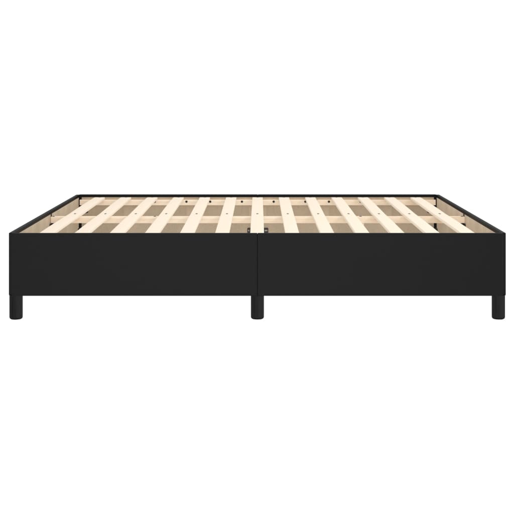 Galleria Design Bed Frame without Mattress Black 180x200 cm Super King Faux Leather