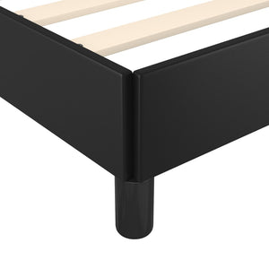 Galleria Design Bed Frame without Mattress Black 180x200 cm Super King Faux Leather