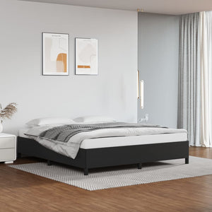 Galleria Design Bed Frame without Mattress Black 180x200 cm Super King Faux Leather
