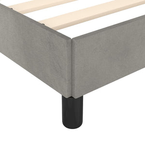 Galleria Design Bed Frame without Mattress Light Grey 180x200 cm Super King Velvet