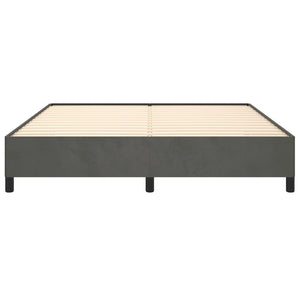 Galleria Design Bed Frame without Mattress Dark Grey 180x200 cm Super King Velvet