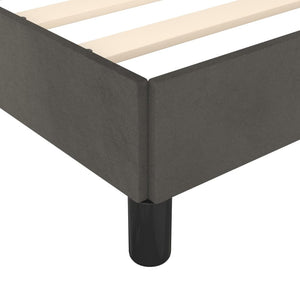 Galleria Design Bed Frame without Mattress Dark Grey 180x200 cm Super King Velvet