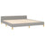 Galleria Design Bed Frame without Mattress Light Grey 180x200 cm Super King Fabric