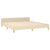 Galleria Design Bed Frame without Mattress Cream 180x200 cm Super King Fabric
