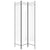 Galleria Design 3-Panel Room Divider White 120x200 cm Fabric