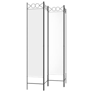 Galleria Design 4-Panel Room Divider White 160x200 cm Fabric