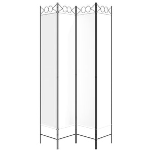 Galleria Design 4-Panel Room Divider White 160x220 cm Fabric