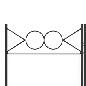 Galleria Design 4-Panel Room Divider White 160x220 cm Fabric