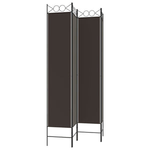 Galleria Design 4-Panel Room Divider Brown 160x220 cm Fabric