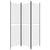 Galleria Design 3-Panel Room Divider White 150x180 cm Fabric