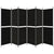 Galleria Design 6-Panel Room Divider Black 300x180 cm Fabric