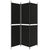 Galleria Design 3-Panel Room Divider Black 150x200 cm Fabric