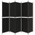Galleria Design 5-Panel Room Divider Black 250x200 cm Fabric