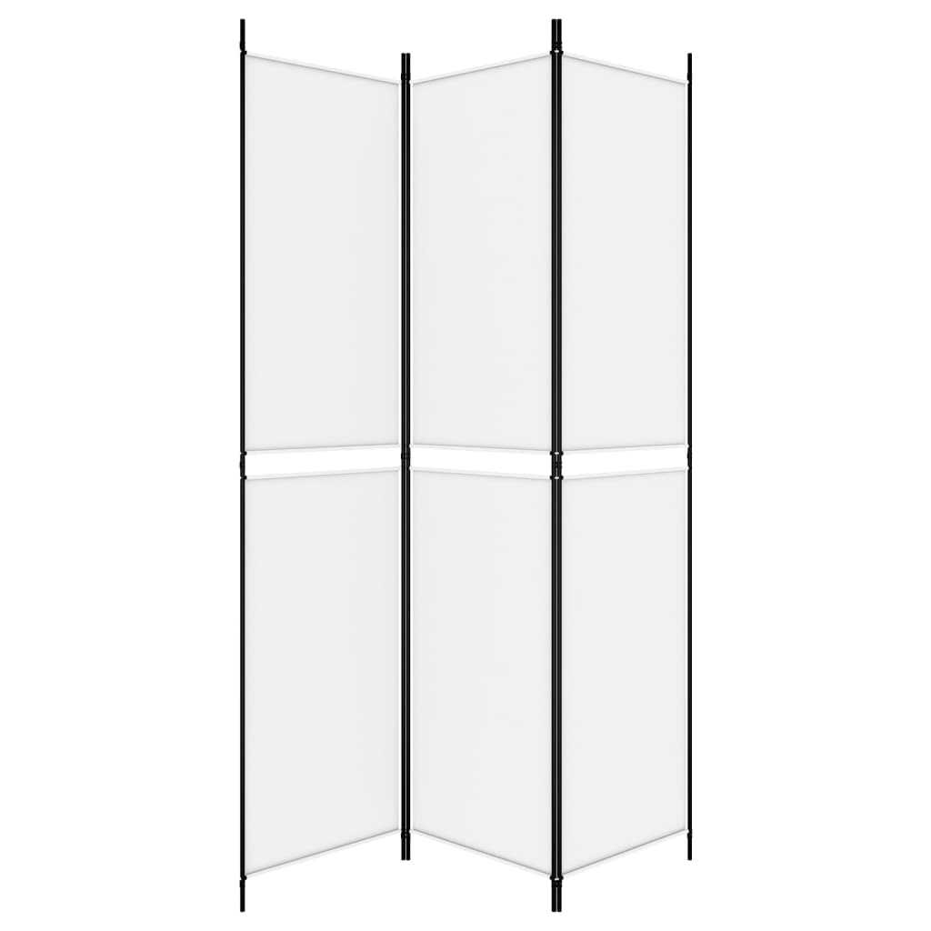 Galleria Design 3-Panel Room Divider White 150x220 cm Fabric
