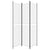 Galleria Design 3-Panel Room Divider White 150x220 cm Fabric