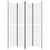 Galleria Design 4-Panel Room Divider White 200x220 cm Fabric