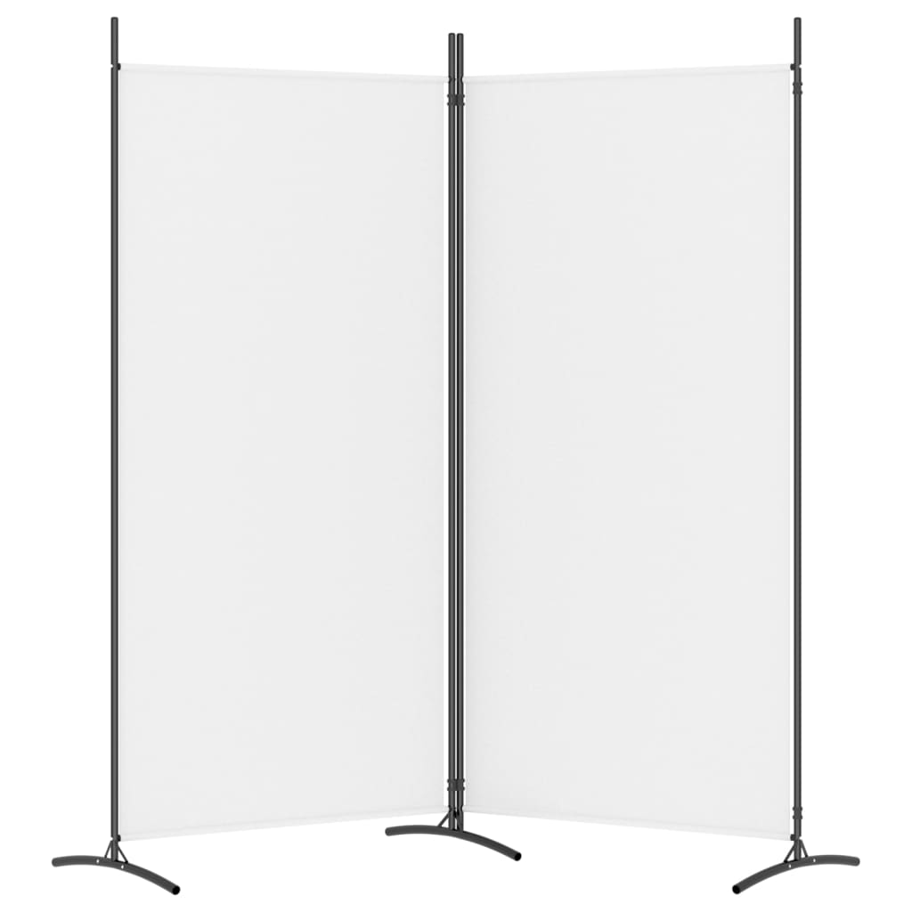 Galleria Design 2-Panel Room Divider White 175x180 cm Fabric
