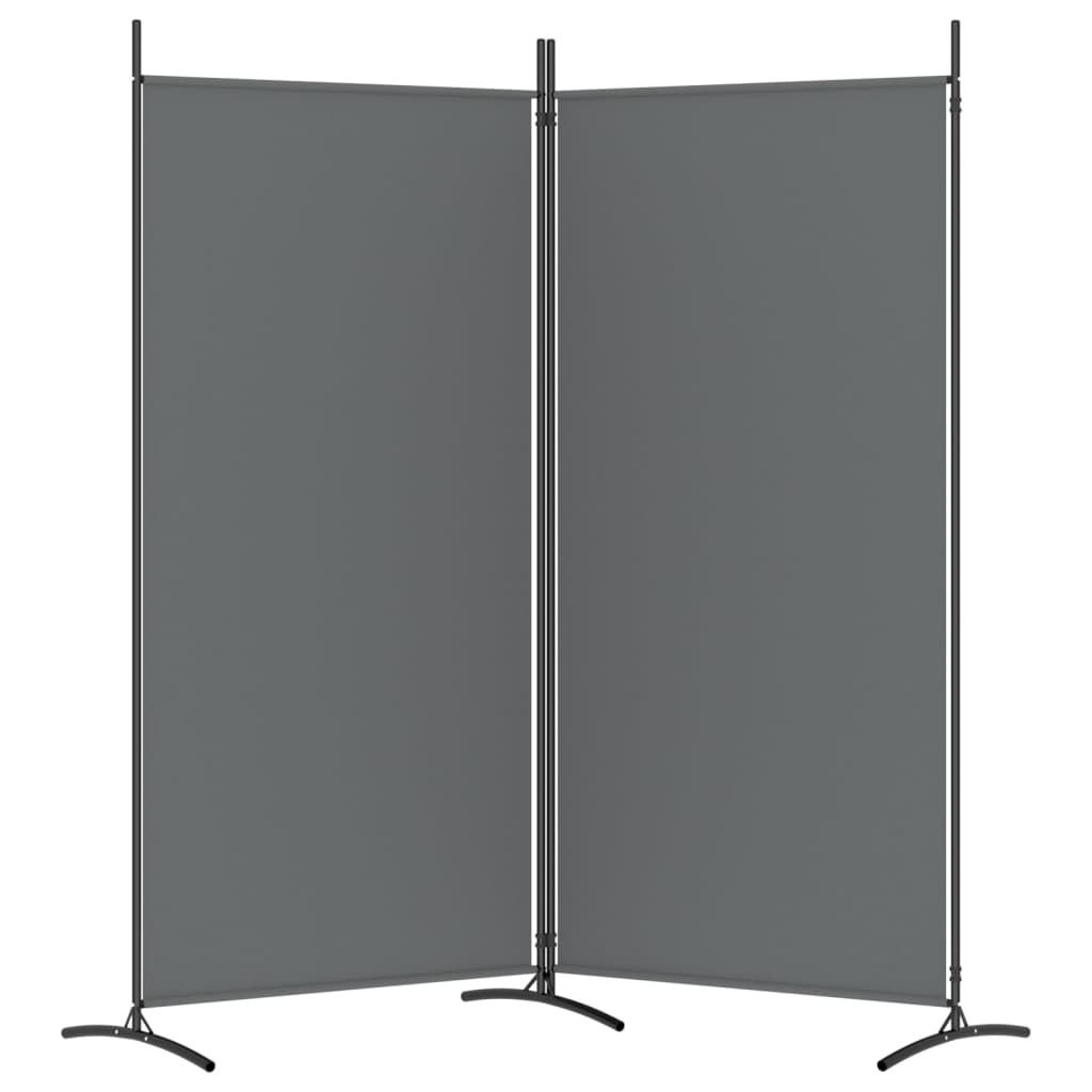 Galleria Design 2-Panel Room Divider Anthracite 175x180 cm Fabric