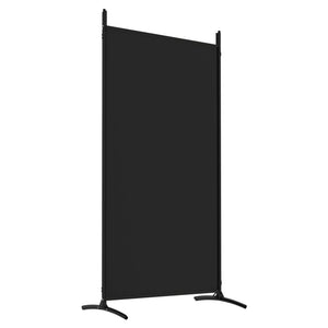 Galleria Design 4-Panel Room Divider Black 346x180 cm Fabric