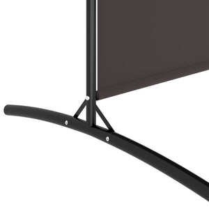 Galleria Design 5-Panel Room Divider Brown 433x180 cm Fabric