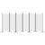 Galleria Design 6-Panel Room Divider White 520x180 cm Fabric