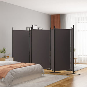 Galleria Design 6-Panel Room Divider Brown 520x180 cm Fabric