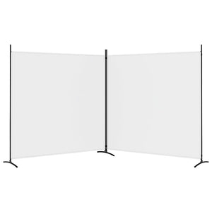 Galleria Design 2-Panel Room Divider White 348x180 cm Fabric