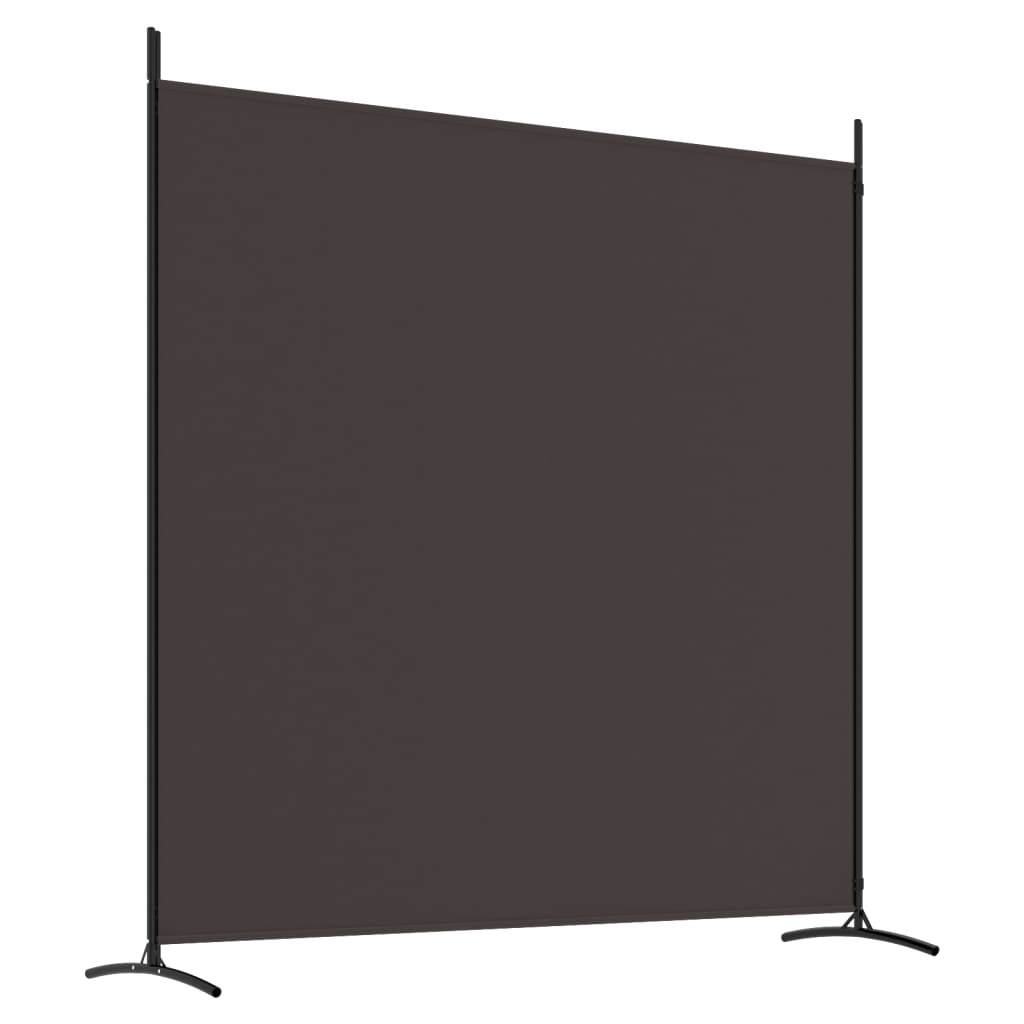 Galleria Design 2-Panel Room Divider Brown 348x180 cm Fabric