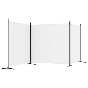 Galleria Design 3-Panel Room Divider White 525x180 cm Fabric