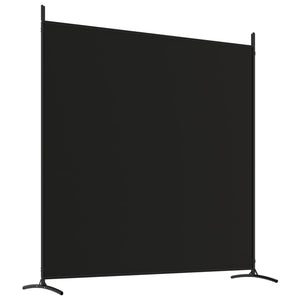 Galleria Design 3-Panel Room Divider Black 525x180 cm Fabric