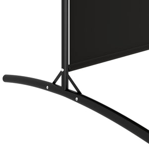 Galleria Design 3-Panel Room Divider Black 525x180 cm Fabric