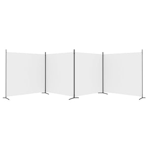 Galleria Design 4-Panel Room Divider White 698x180 cm Fabric