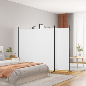 Galleria Design 4-Panel Room Divider White 698x180 cm Fabric