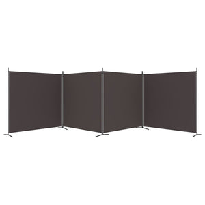 Galleria Design 4-Panel Room Divider Brown 698x180 cm Fabric